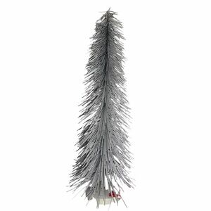 NWT December Home Silver Tinsel Tree – 20”